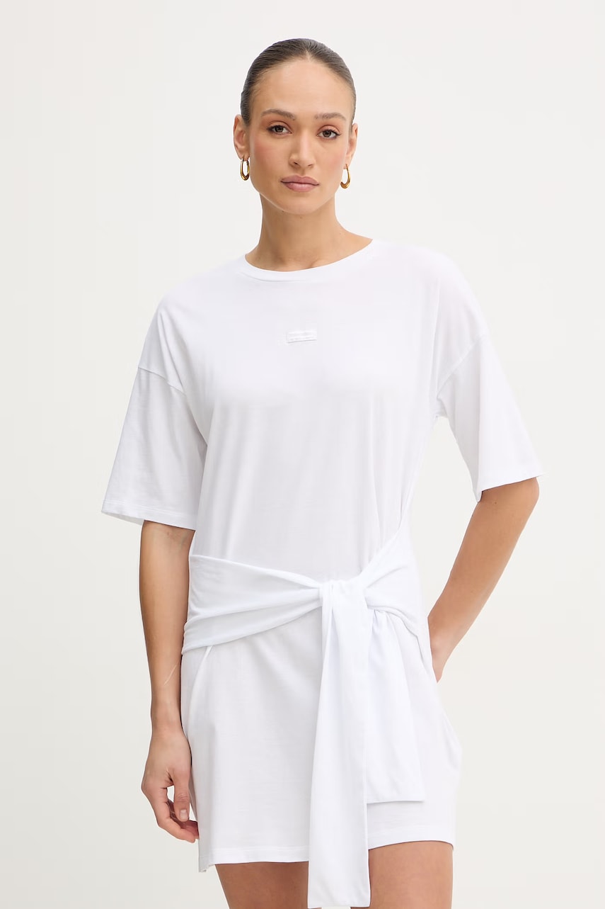 Armani Exchange rochie din bumbac