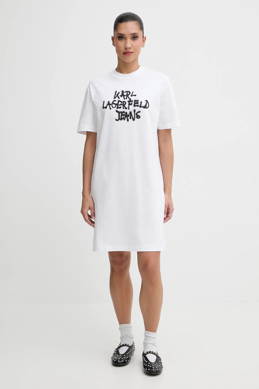 Karl Lagerfeld Jeans rochie din bumbac