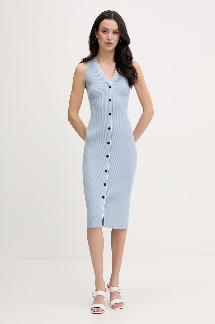 Karl Lagerfeld rochie cu vâscoză