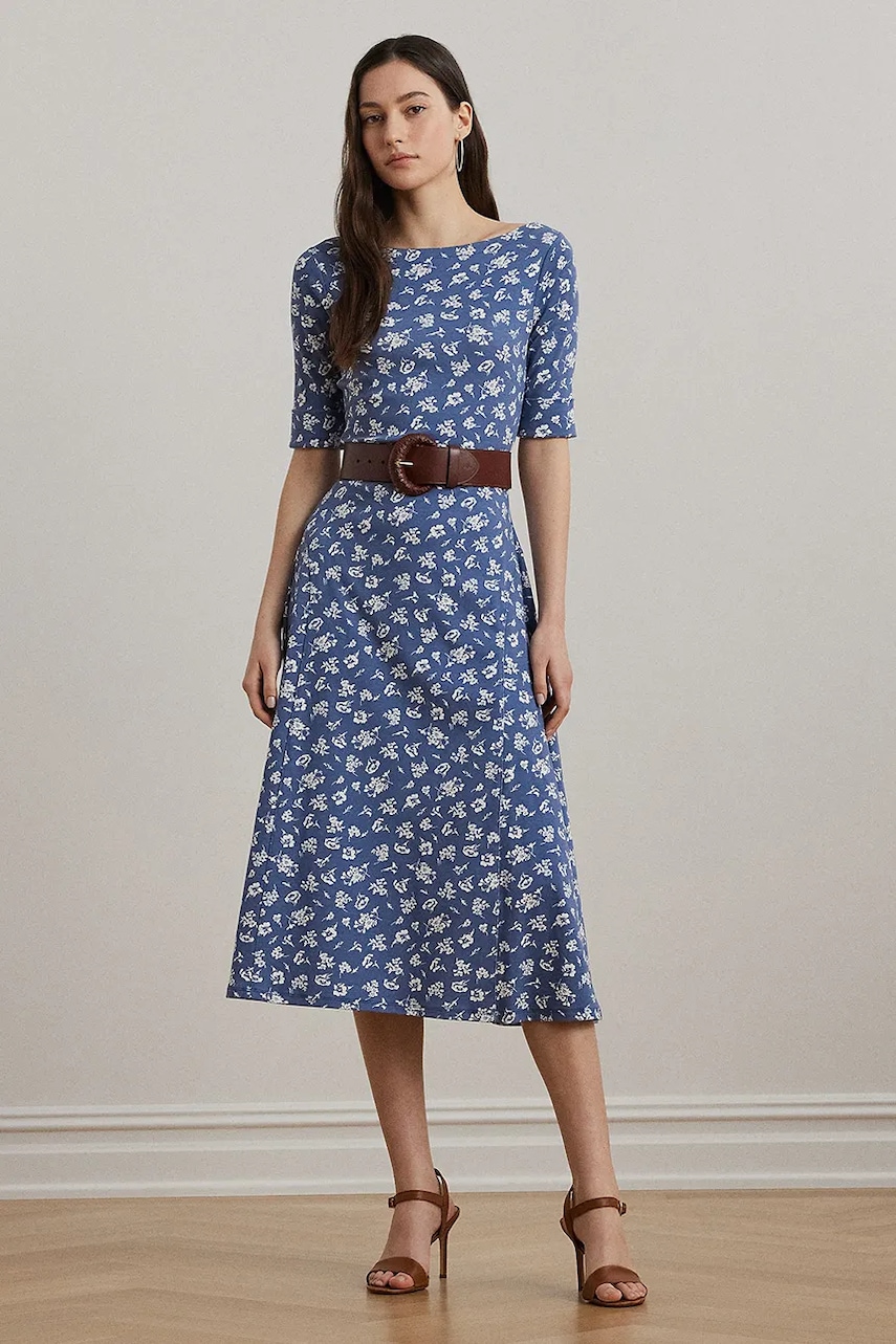 Lauren Ralph Lauren rochie din bumbac