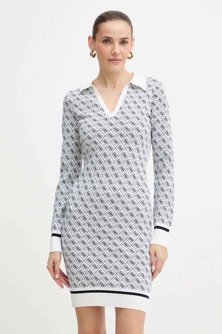Guess rochie din amestec de lână AUBREY