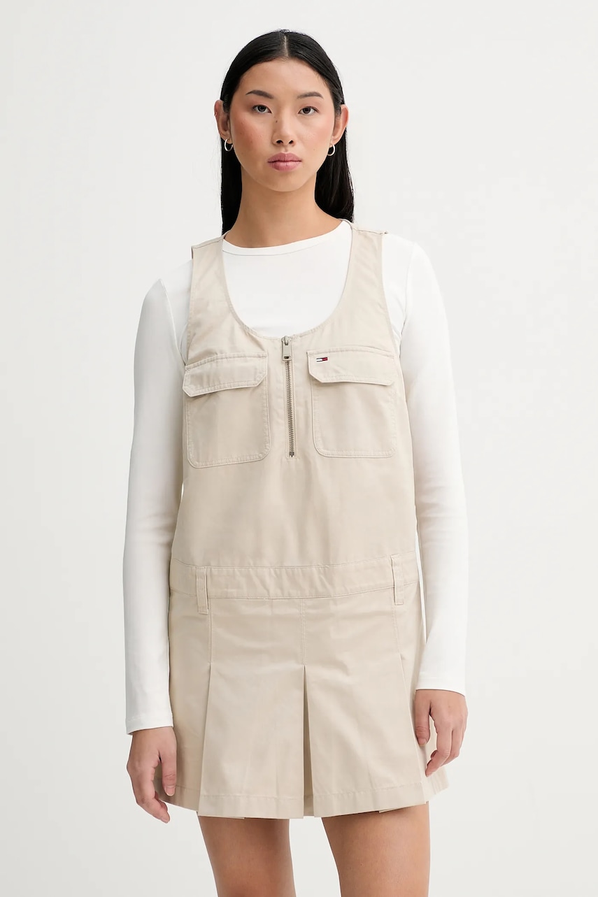 Tommy Jeans rochie din bumbac