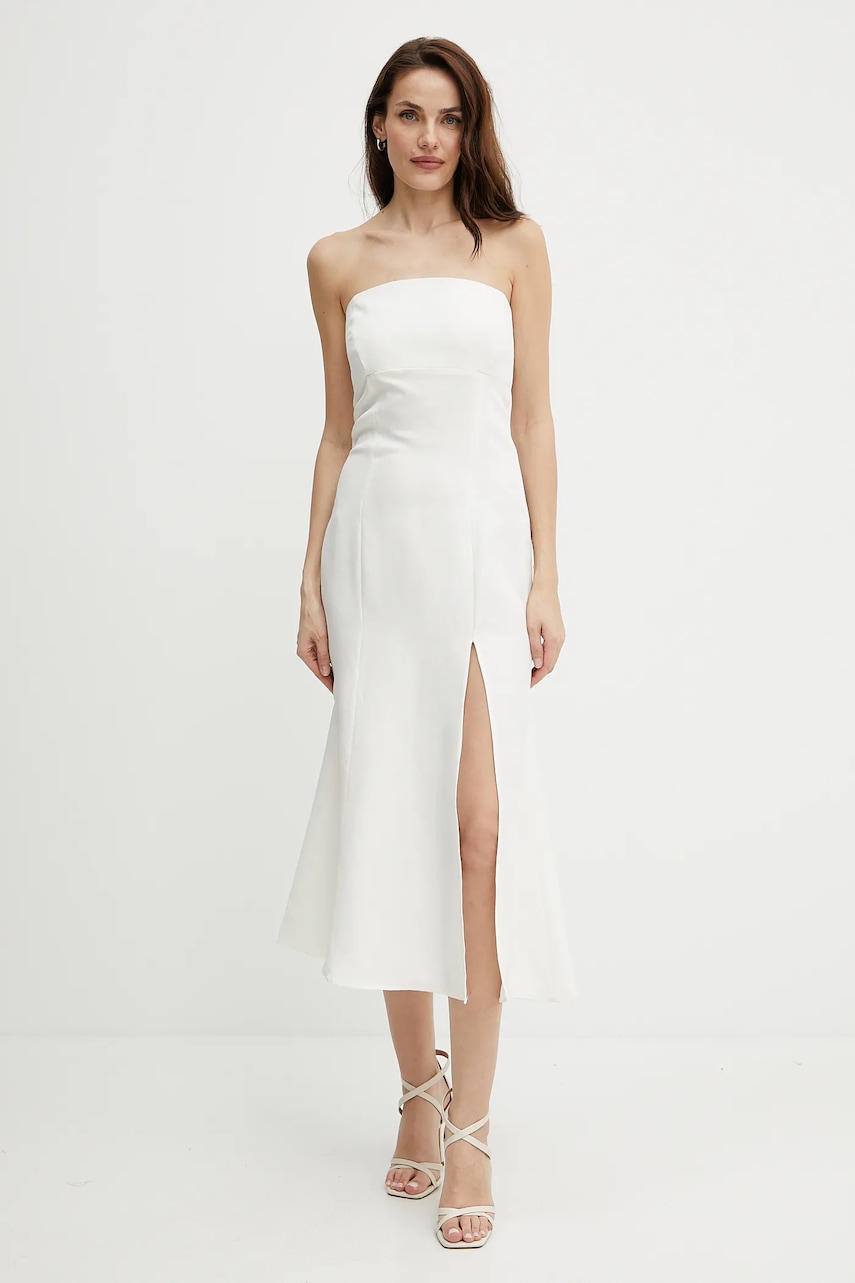 Twinset rochie din amestec de in