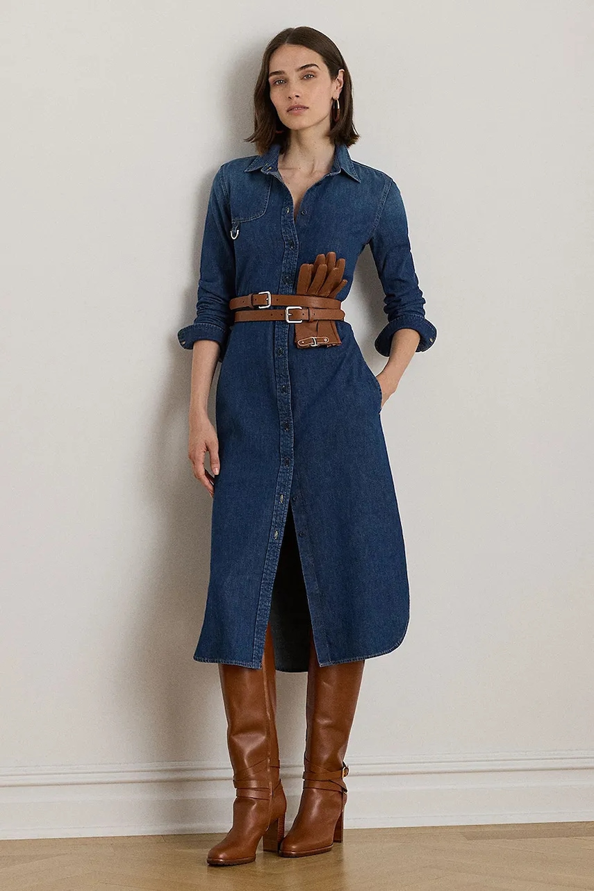 Lauren Ralph Lauren rochie jeans