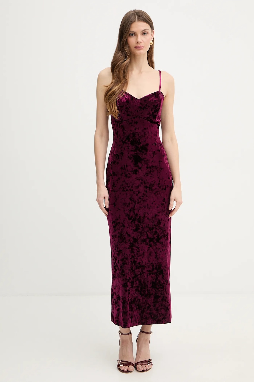 Guess rochie de catifea