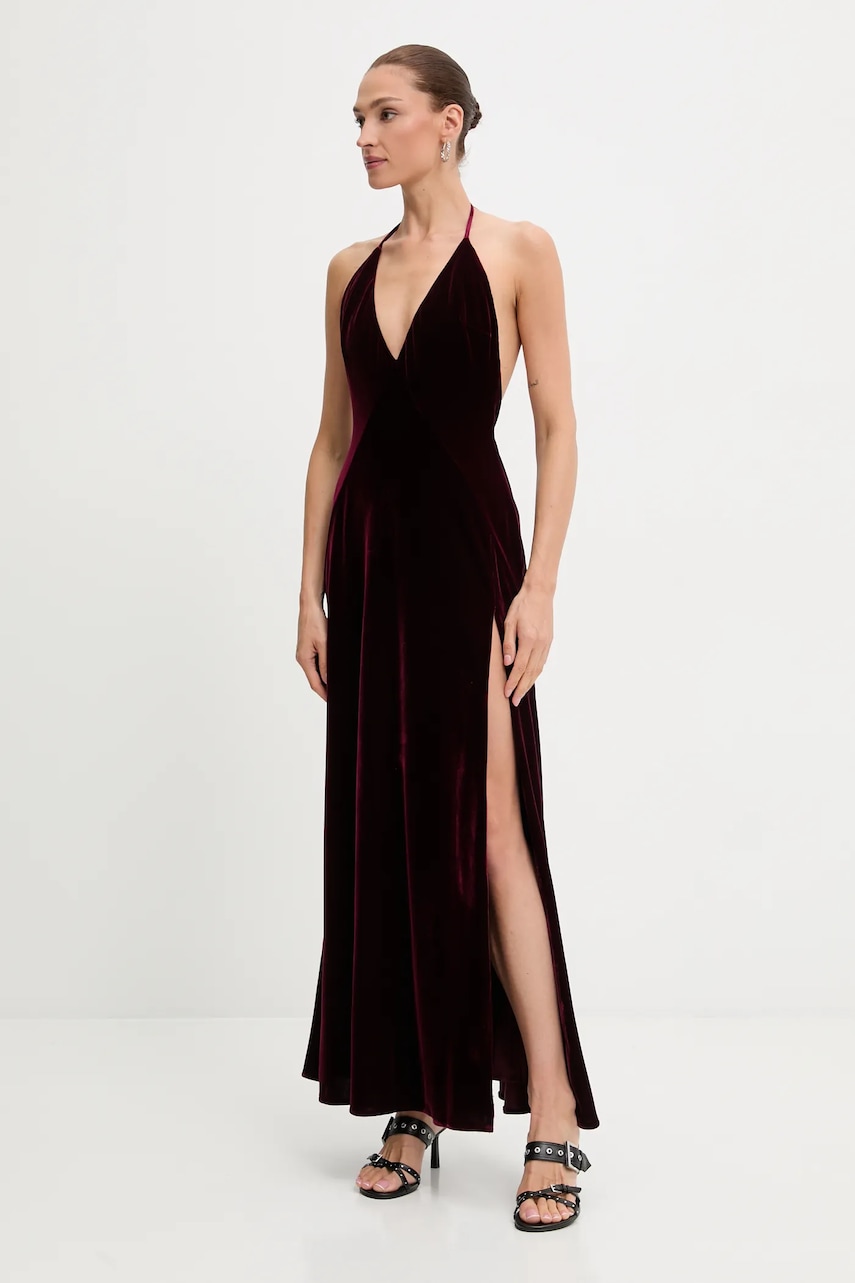 Bardot rochie de catifea