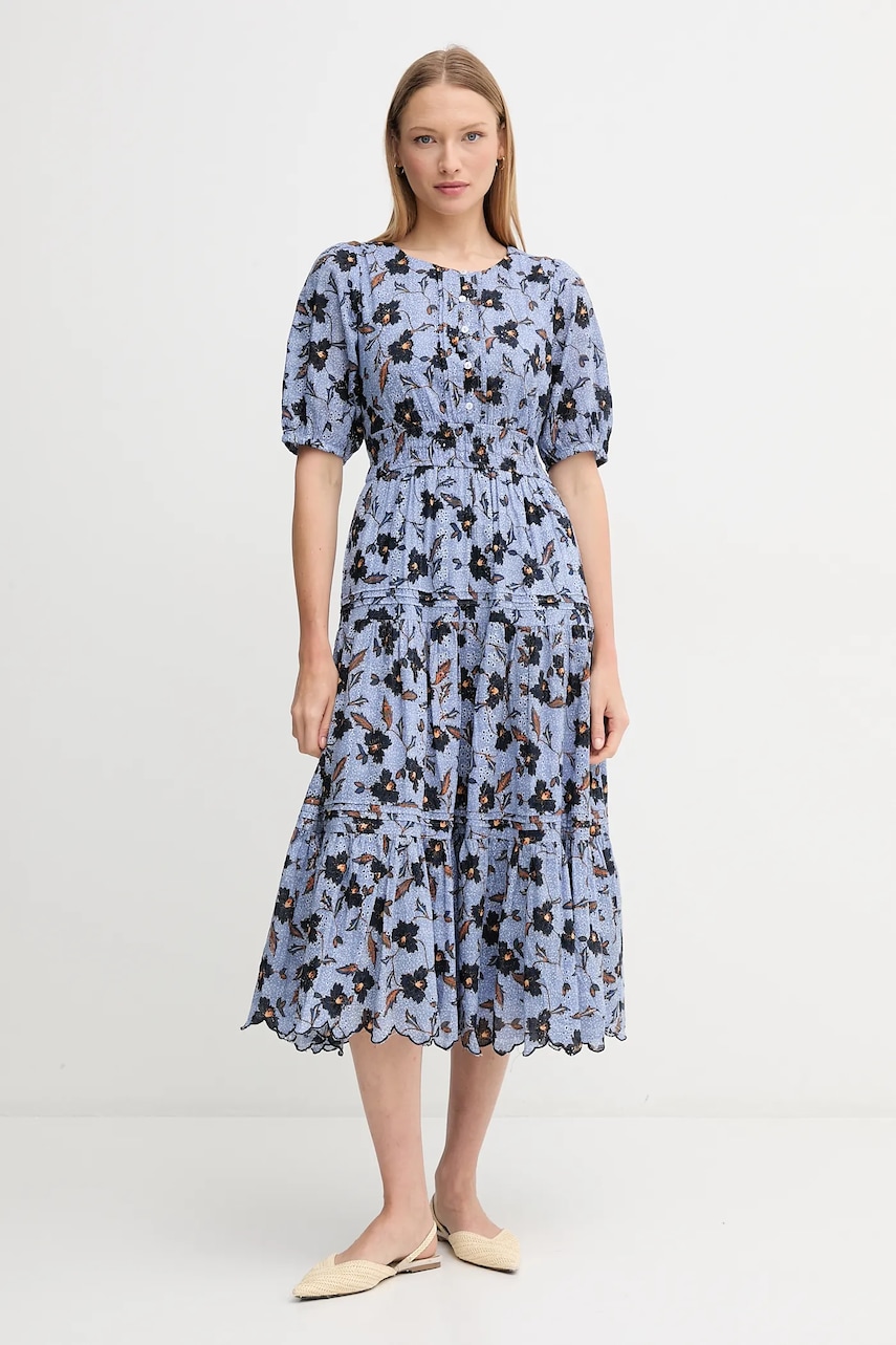 Pepe Jeans rochie din bumbac EVA