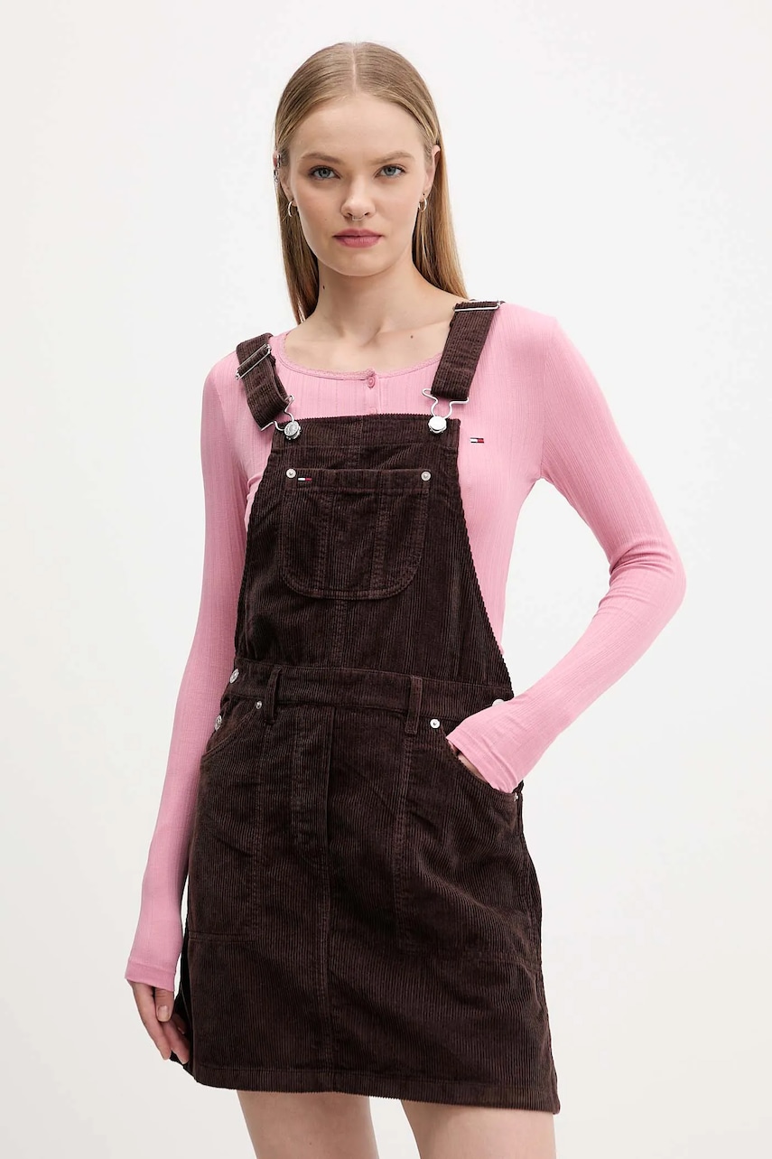 Tommy Jeans rochie din velur