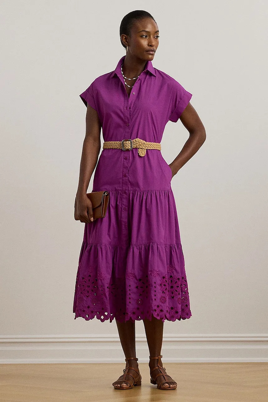 Lauren Ralph Lauren rochie din bumbac