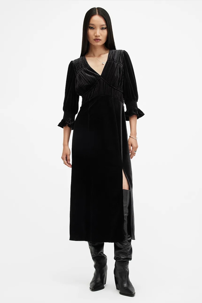 AllSaints rochie ANI VELVET