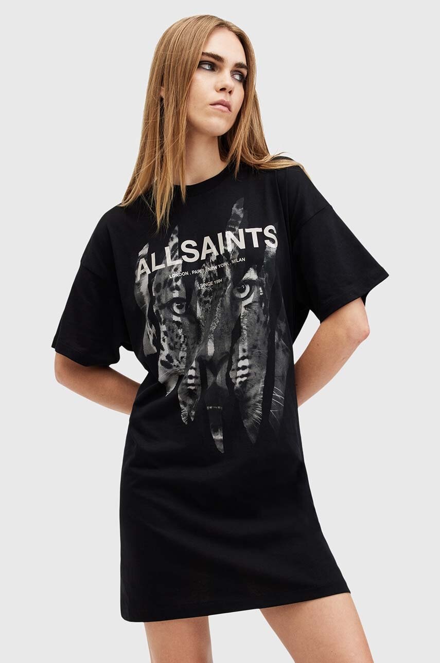 AllSaints rochie din bumbac RIPROAR