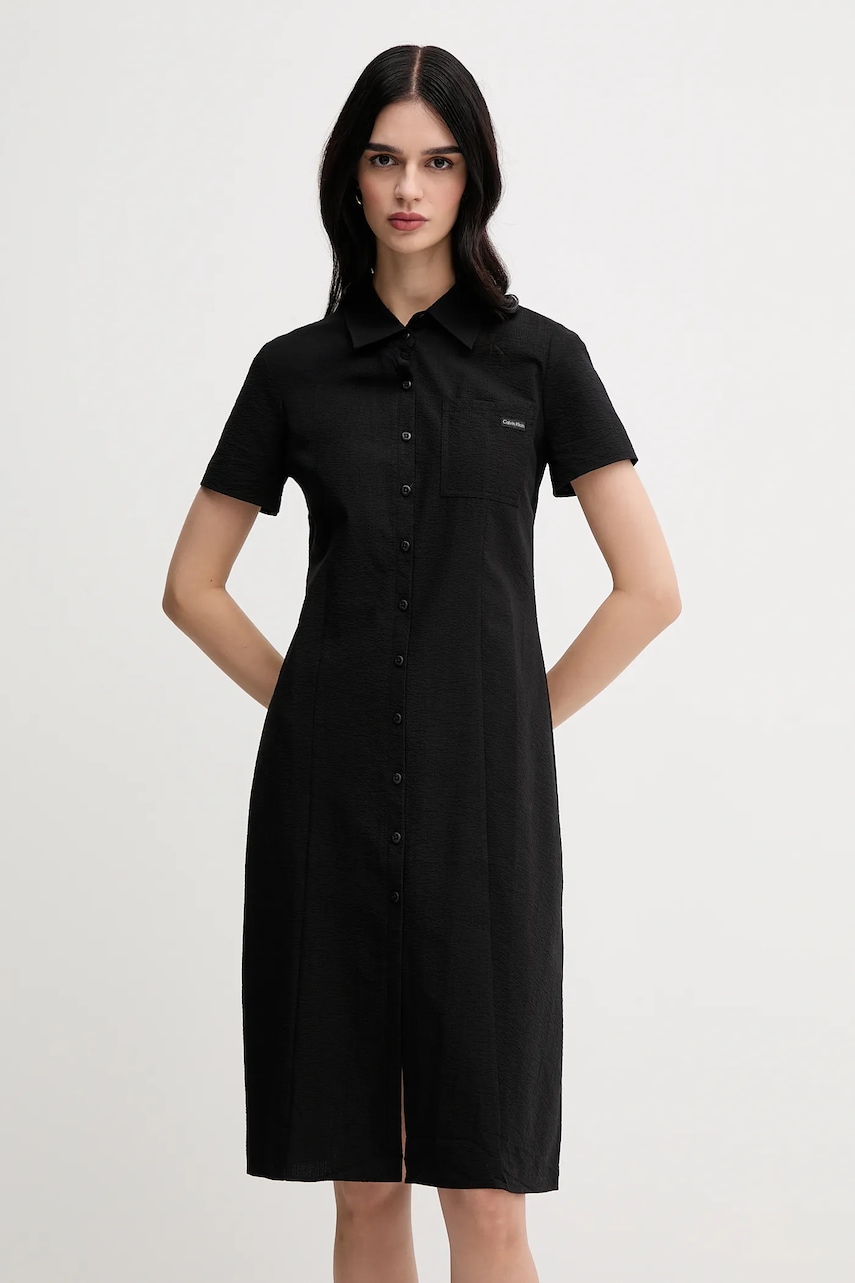 Calvin Klein Jeans rochie din bumbac pentru copii