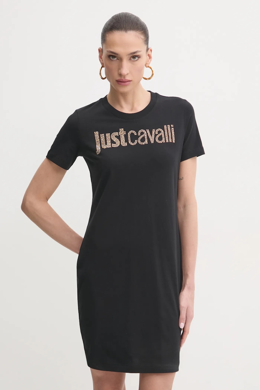 Just Cavalli rochie din bumbac