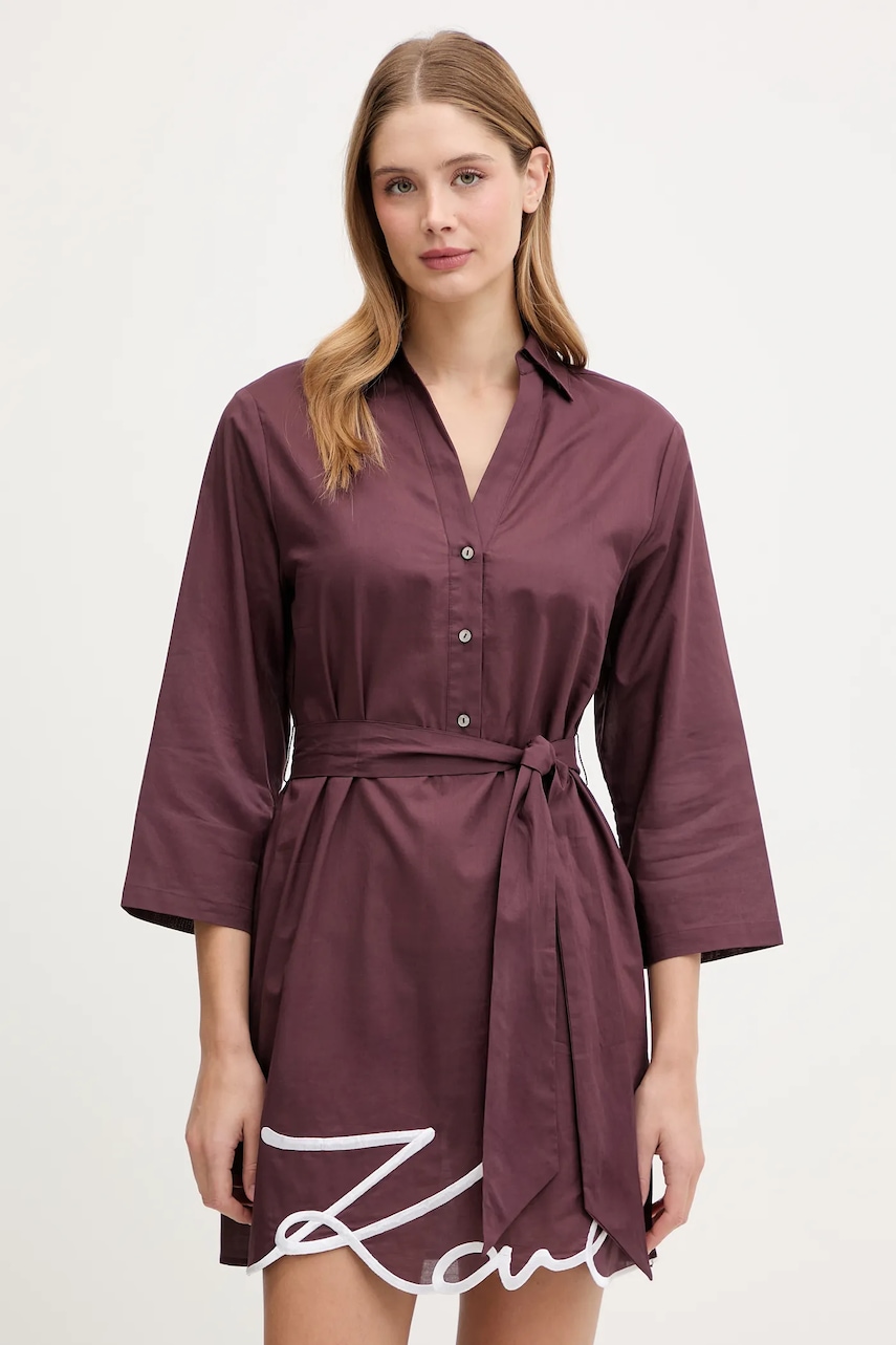 Karl Lagerfeld rochie din bumbac
