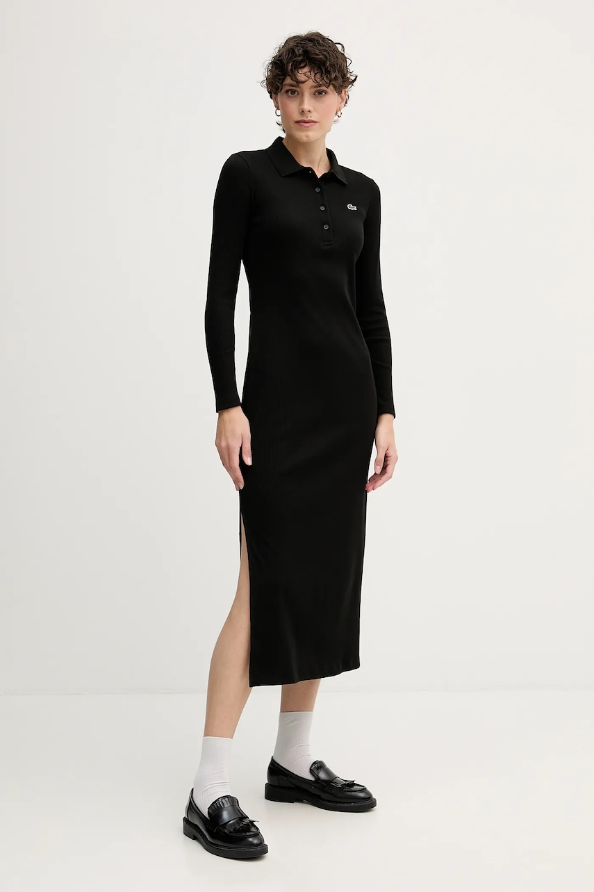 Lacoste rochie din bumbac