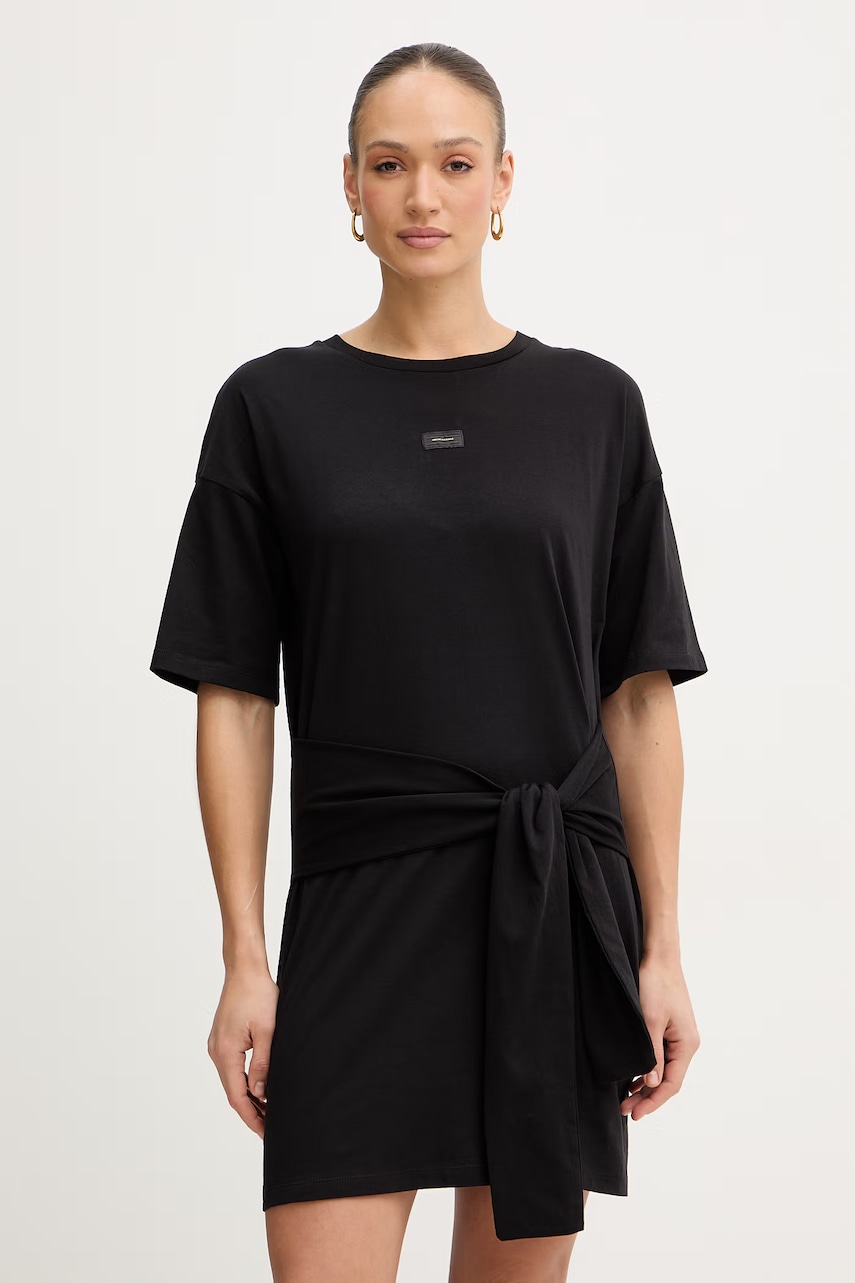 Armani Exchange rochie din bumbac