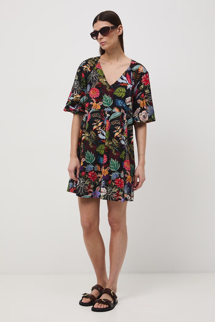 Medicine rochie oversized cu amestec de vâscoză