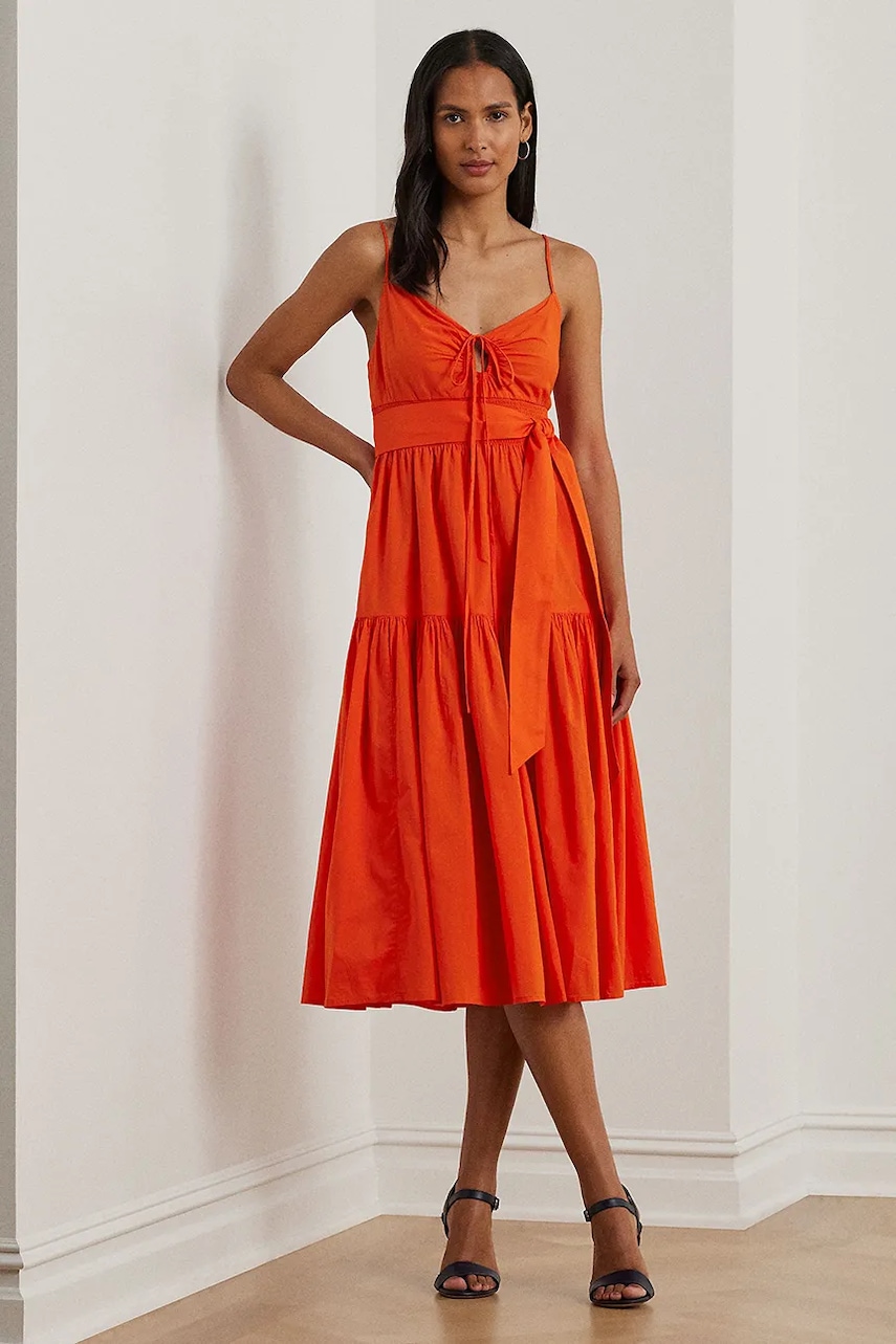 Lauren Ralph Lauren rochie din bumbac