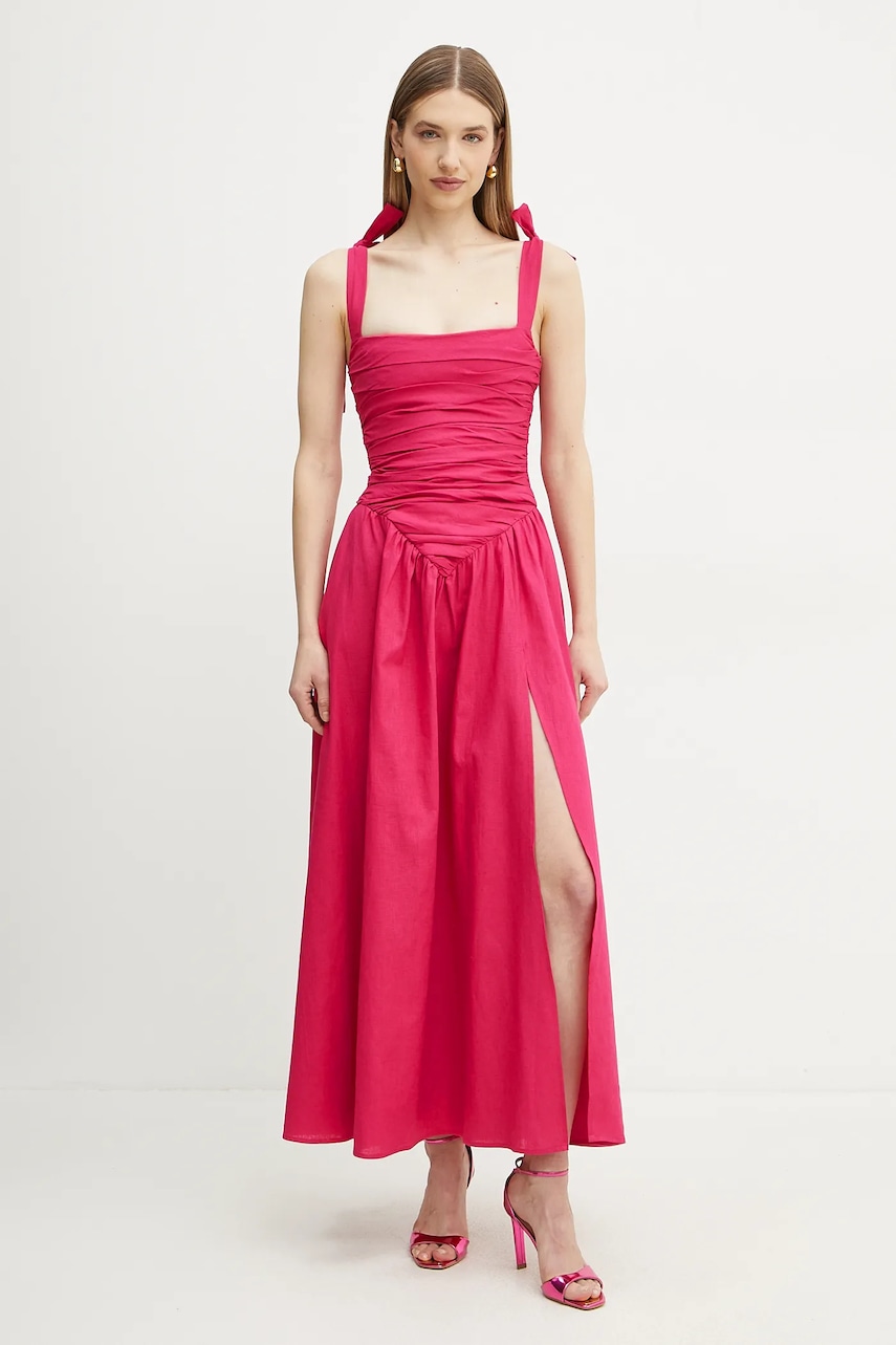 Bardot rochie din in