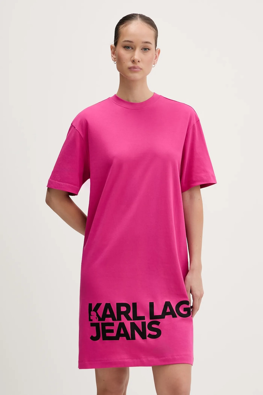 Karl Lagerfeld Jeans rochie din bumbac