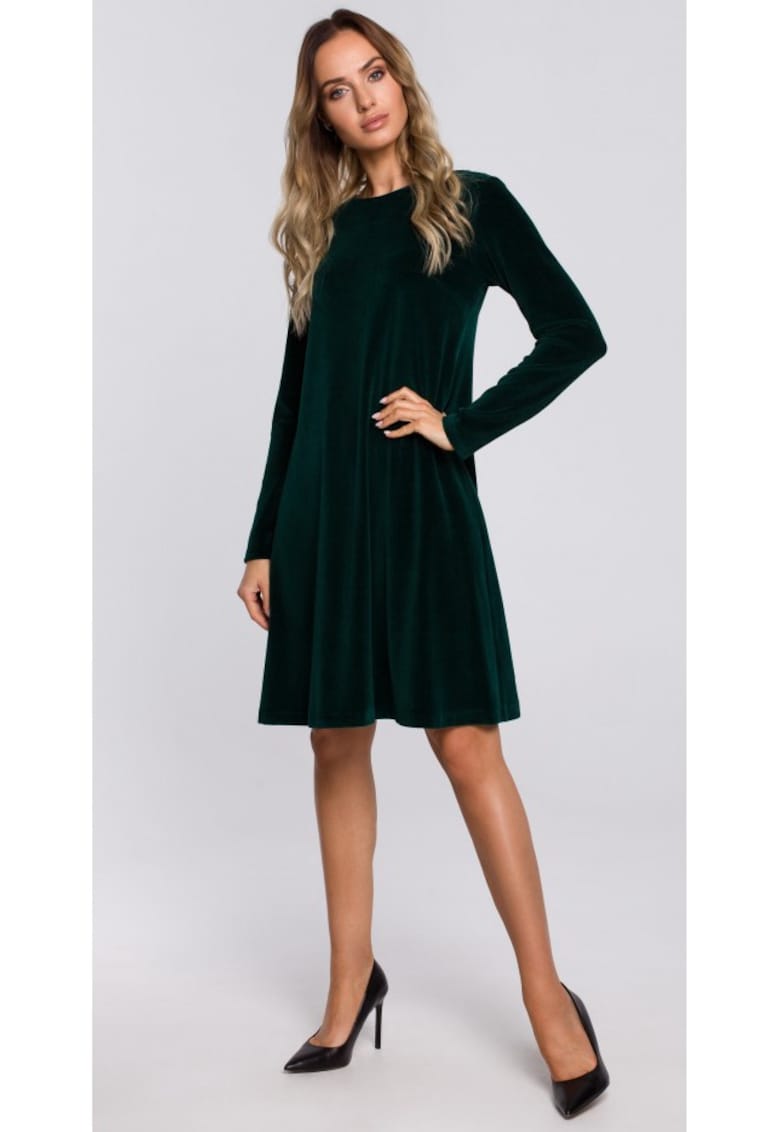Rochie -  Bumbac / Poliester - Verde - Verde