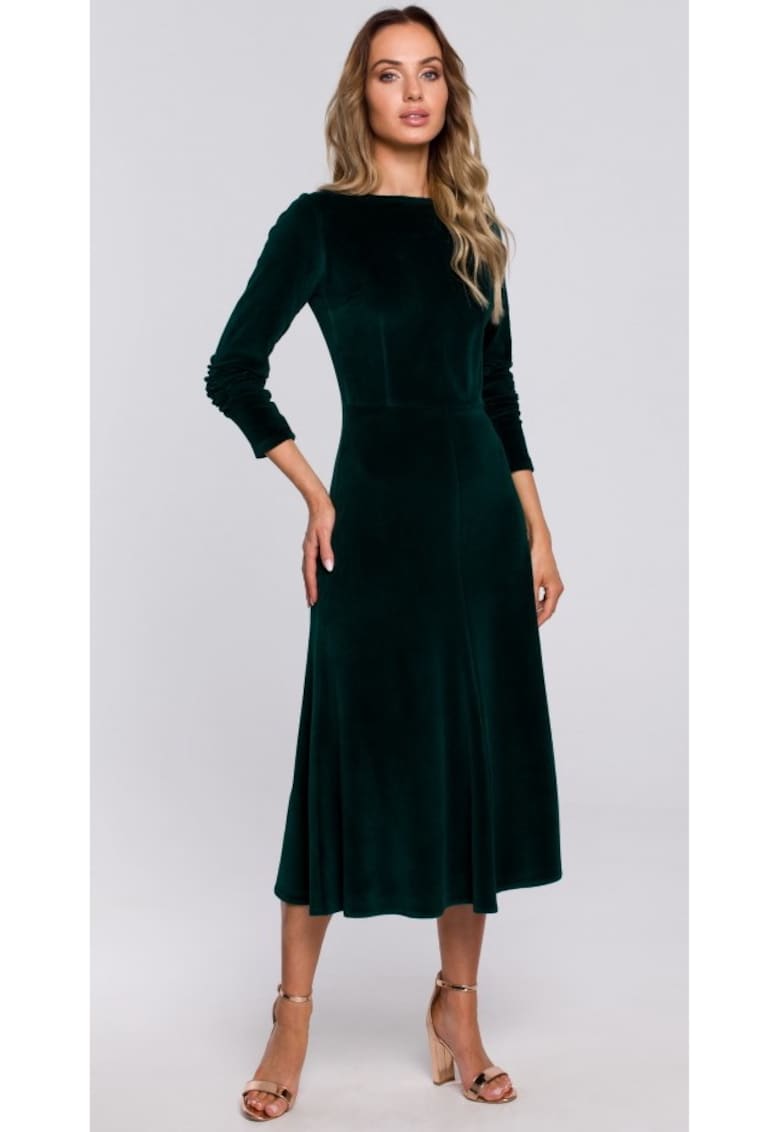Rochie - Bumbac/Poliester - Verde - Verde