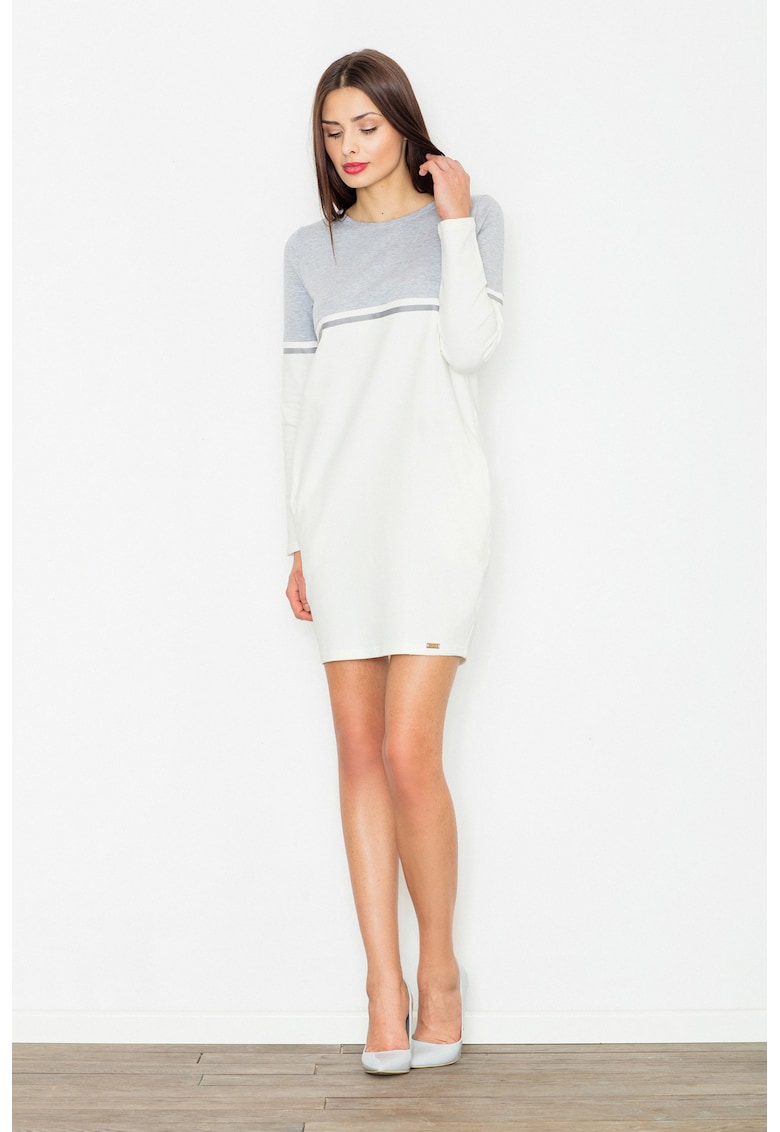 Rochie M510 - casual - cu buzunare - bumbac 95%