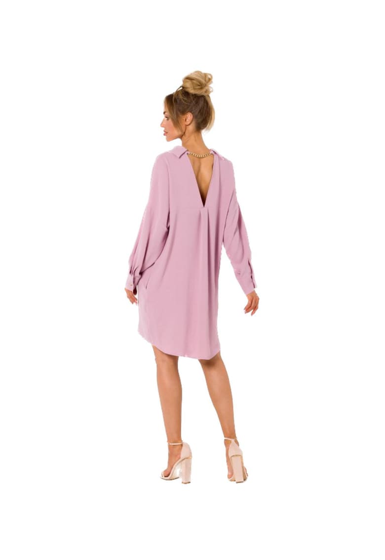 Rochie camasa cu lant - Roz