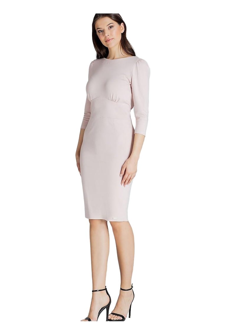 Rochie cocktail - Viscoza/Poliester - Roz