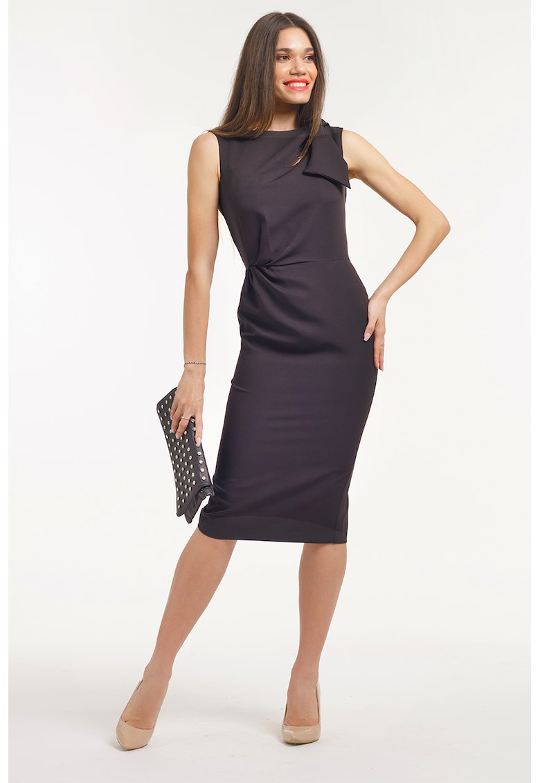 Rochie creion fara maneci - Negru