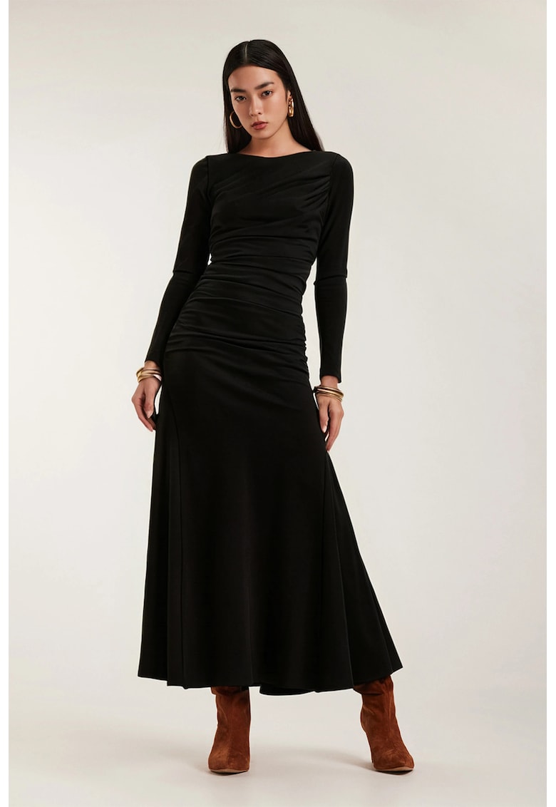 Rochie cu maneci lungi Agua - Negru