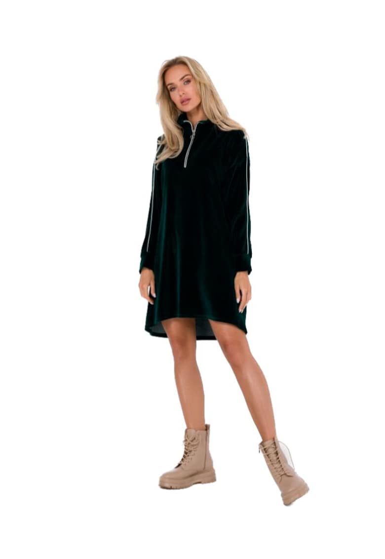 Rochie dama asimetrica - Made of Emotion - Satou - Verde