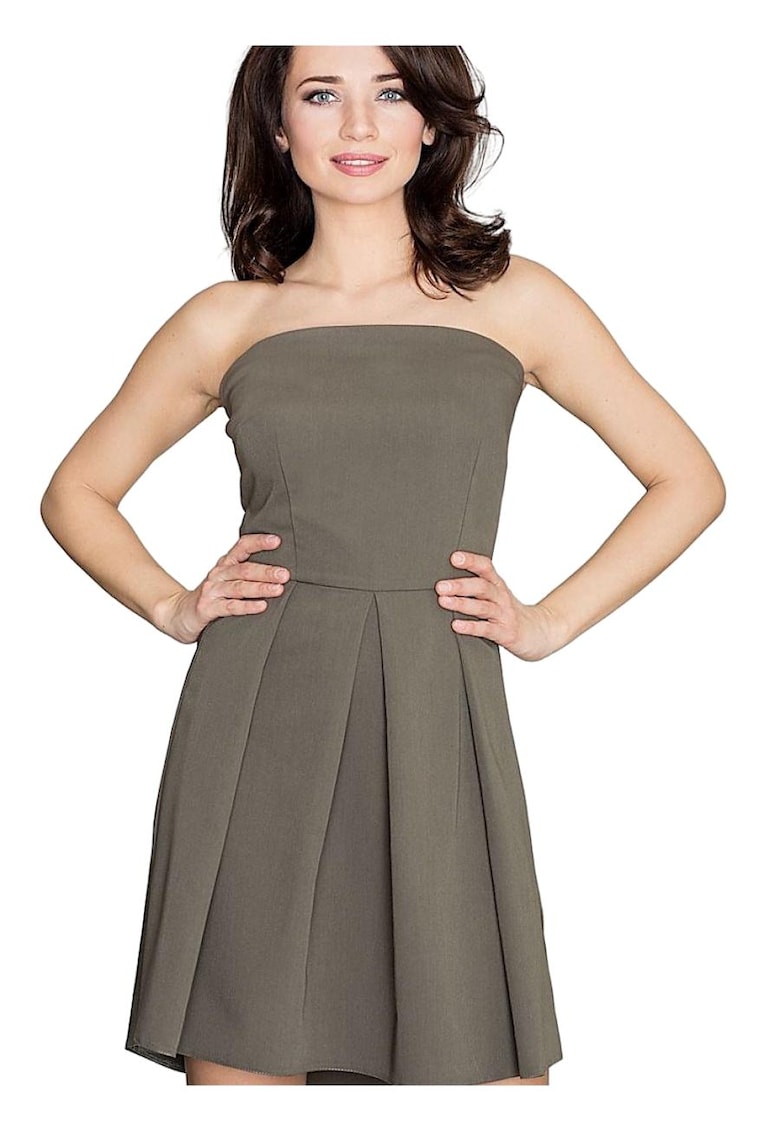 Rochie de cocktail 5902194330114 - Poliester/Viscoza - Verde -