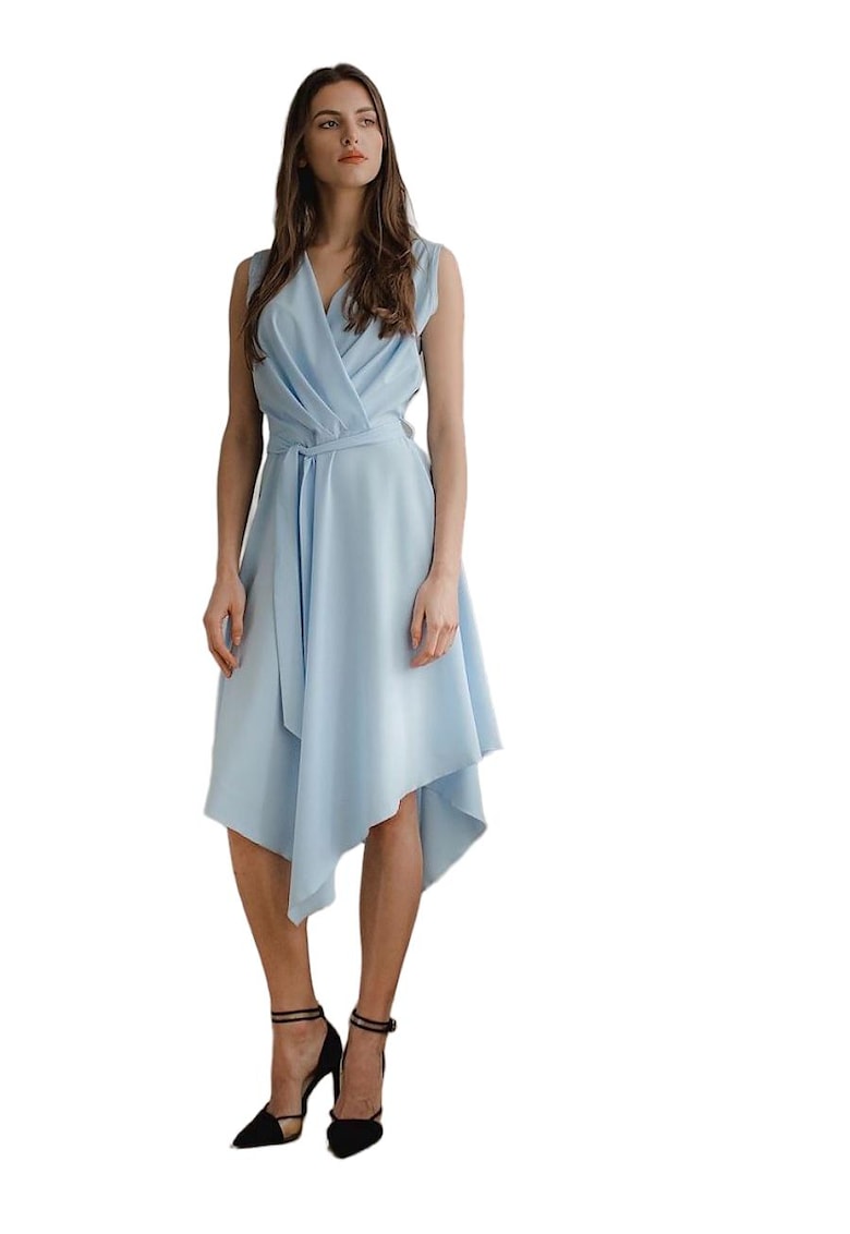 Rochie de cocktail 5902194381109 - Poliester/Elastan - Albastru -
