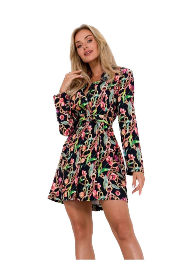 Rochie de dama tip jacheta - Made of Emotion - Keudegan - Negru