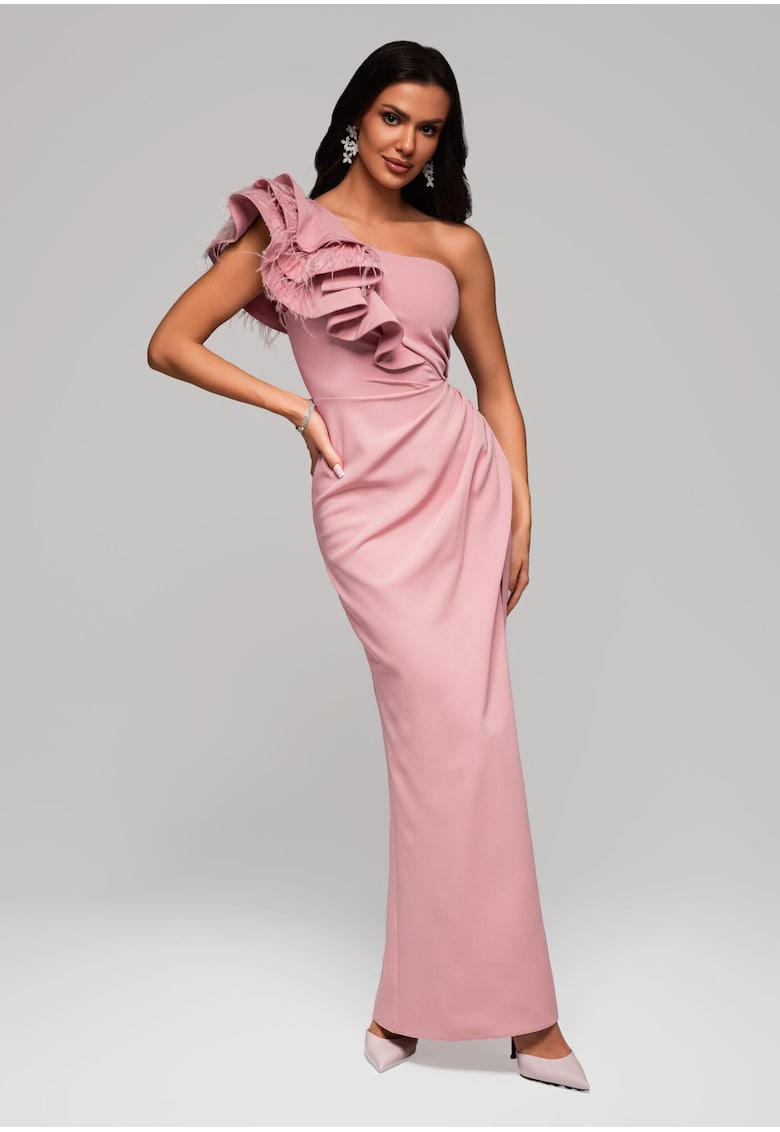 Rochie de seara Maxi LACRICA LA-OM-DLR005 - Roz deschis