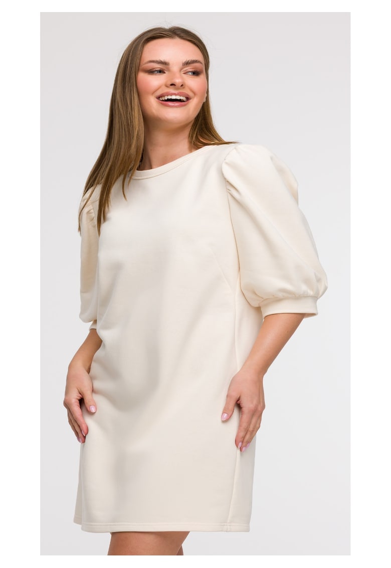 Rochie din trening cu maneci bufante -