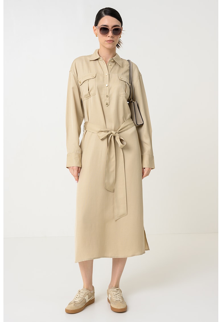 Rochie dreapta lunga - Maro nisip