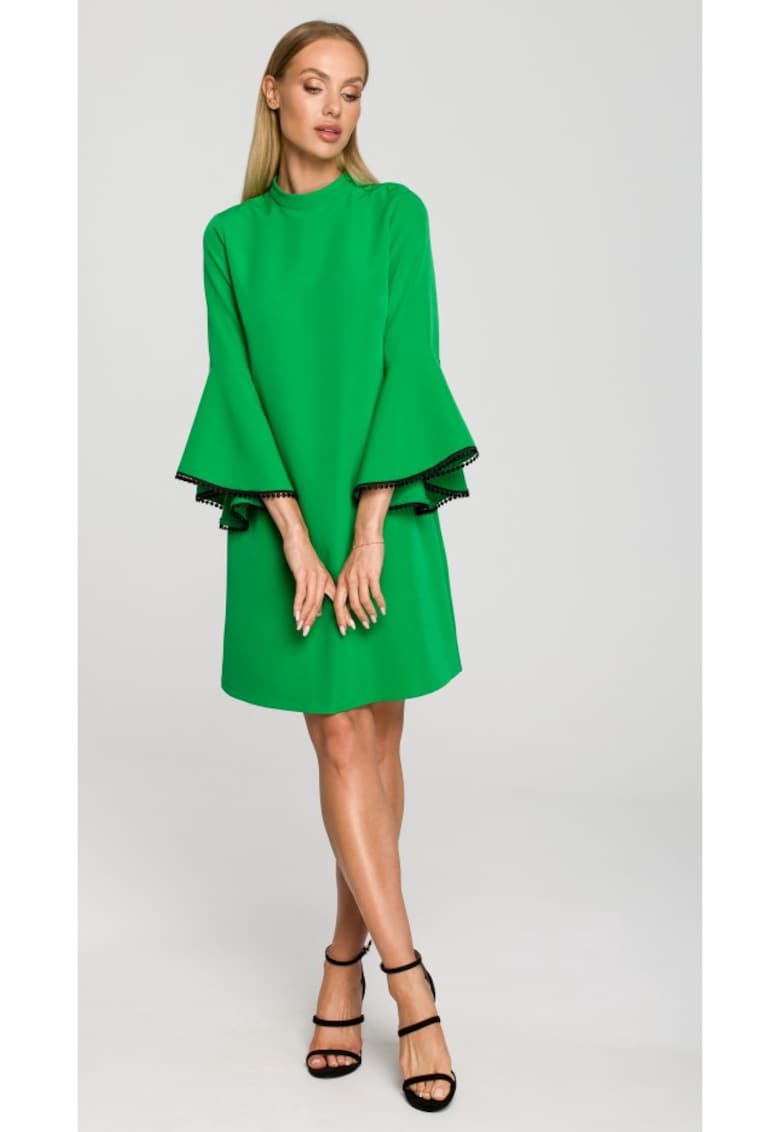 Rochie eleganta  Poliester - Roz - Verde