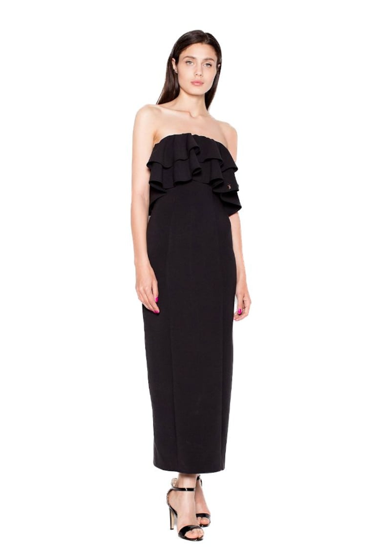 Rochie maxi dama -  Isabelinda - neagra - Negru