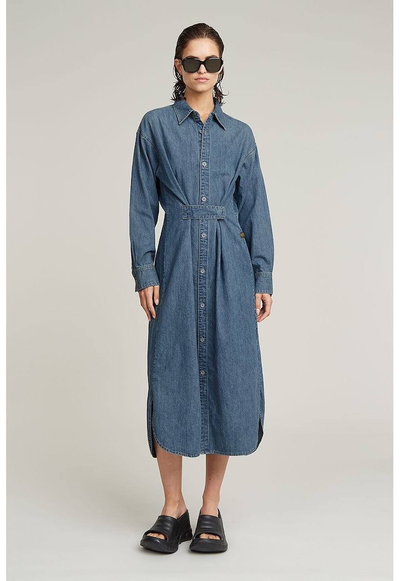 Rochie maxi de denim - Albastru
