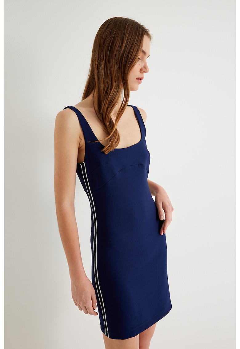Rochie mini cambrata - Bleumarin