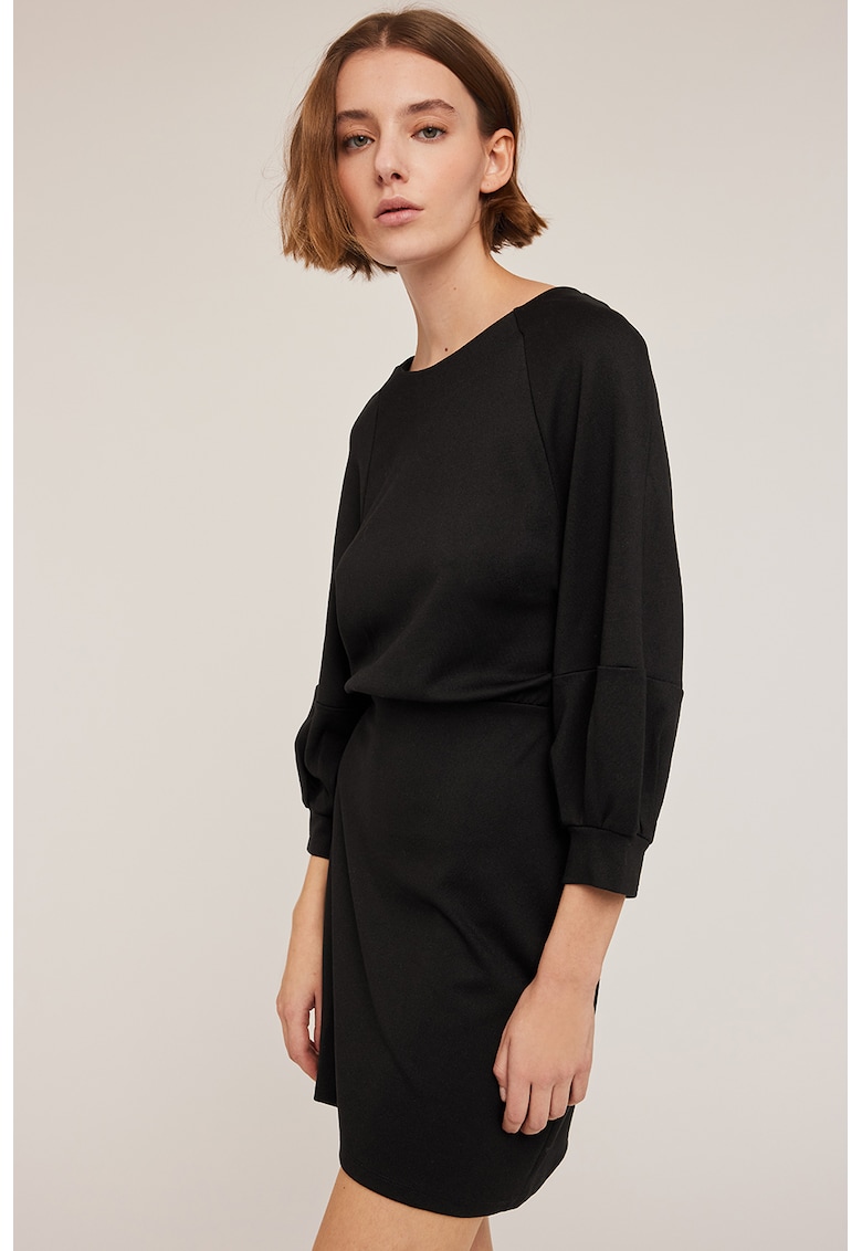Rochie mini cu maneci lungi - Negru