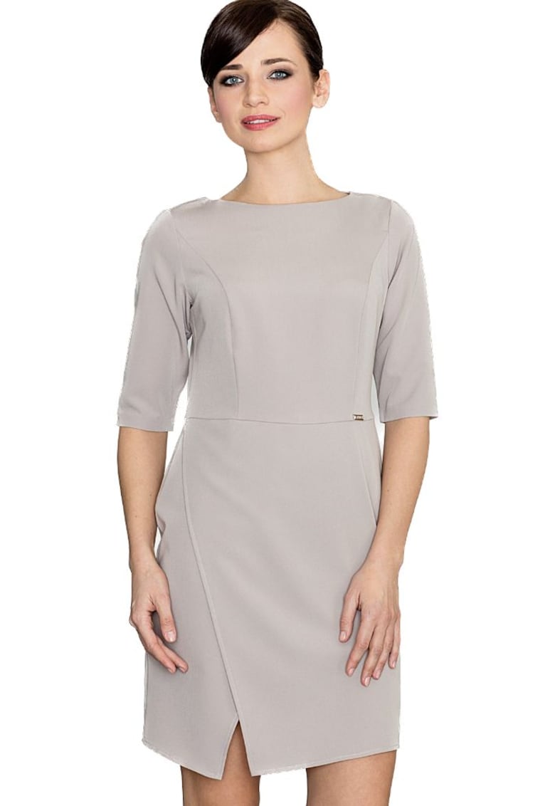 Rochie mini dama Eliamones K200 bej - Bej