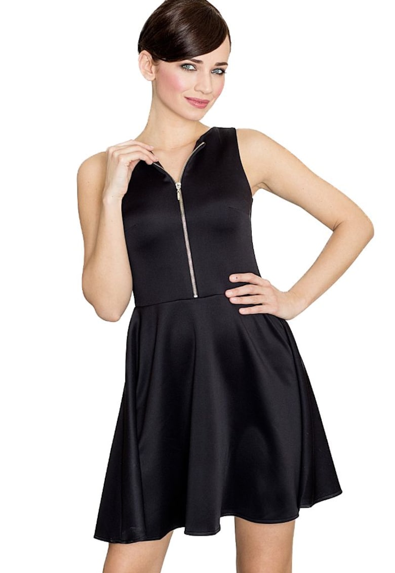 Rochie mini dama Hores K098 neagra - Negru