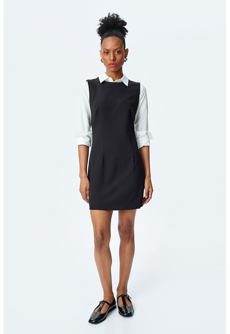 Rochie mini fara maneci - Negru
