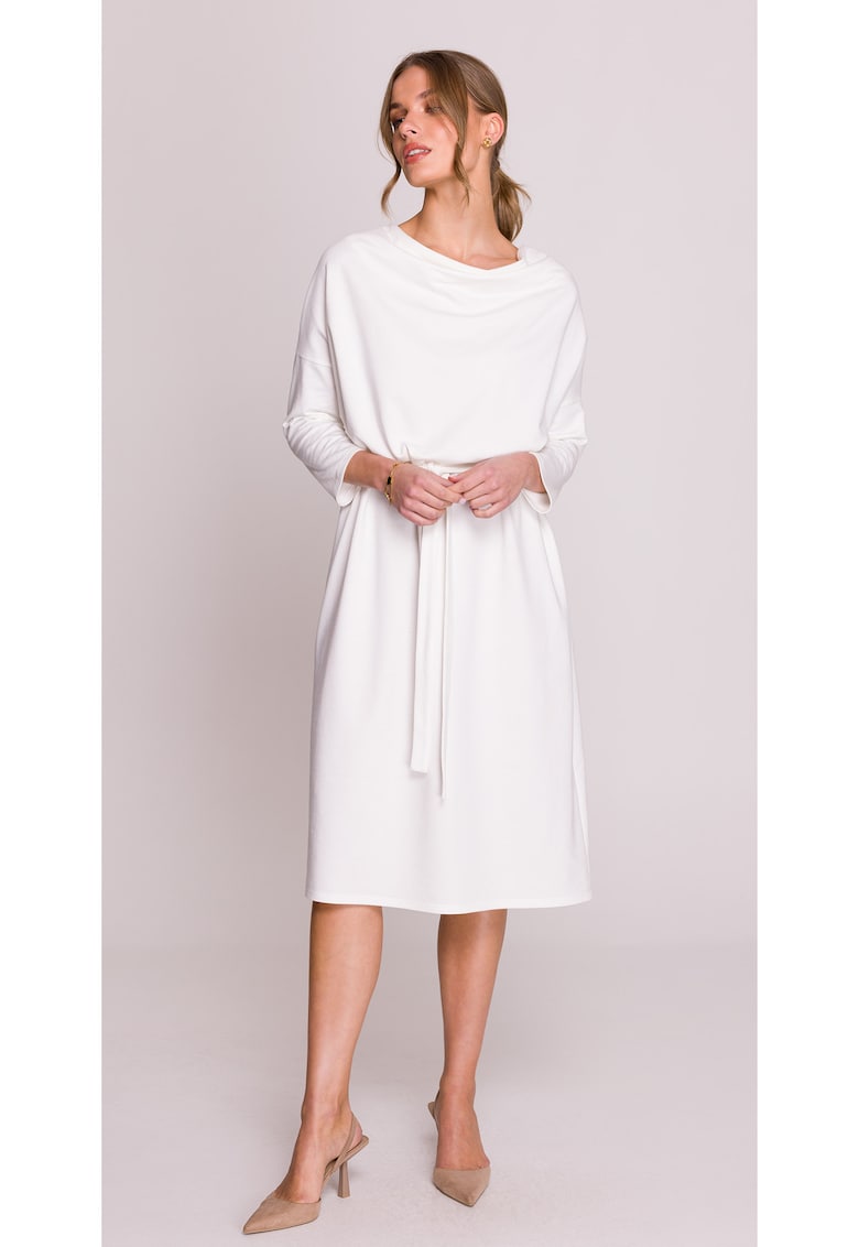 Rochie oversize din modal - - Ecru