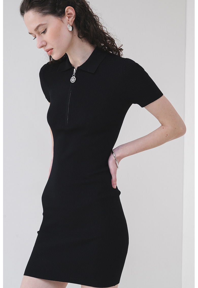 Rochie polo cambrata Sholeri - Negru