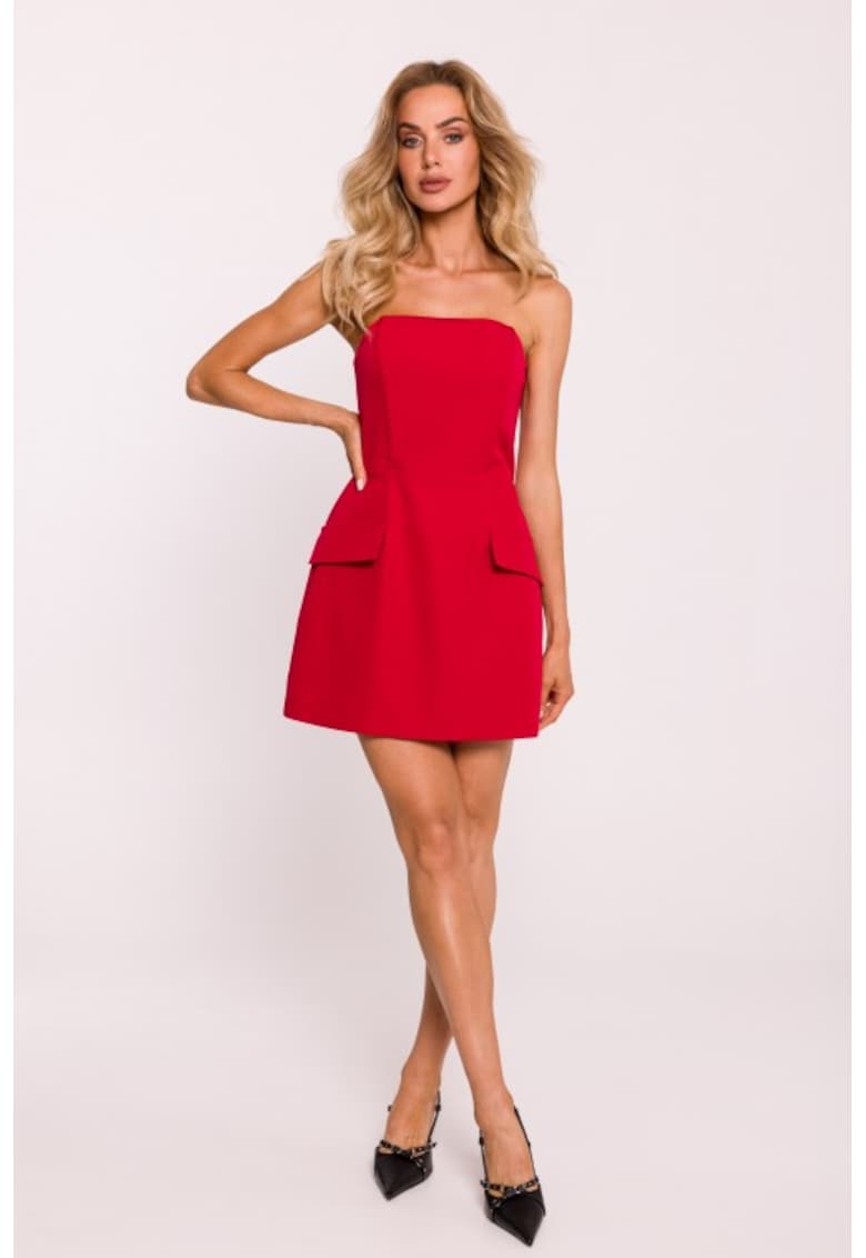 Rochie tip corset mini - Rosu