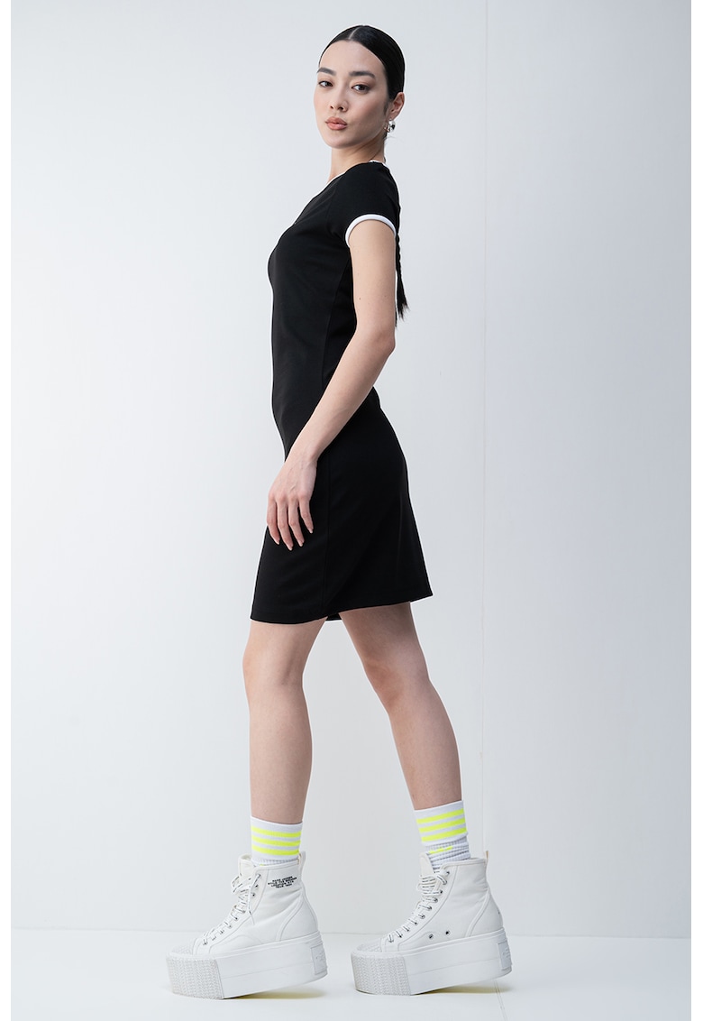 Rochie-tricou mini - Negru